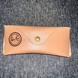 Vintage Luxottica Ray-Ban Sun Glasses Case Tan Case Only